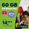 60GB 5G Telekom Allnet-Flat für 14,99€ + 0€ Anschlusspreis (freenet Telekom) – Deal sichern & sparen