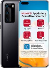 HUAWEI P40 Pro (Midnight Black) – 6.58 Zoll OLED-Display – 256 GB interner Speicher, 8 GB RAM – 50 MP Kamera – Dual SIM
